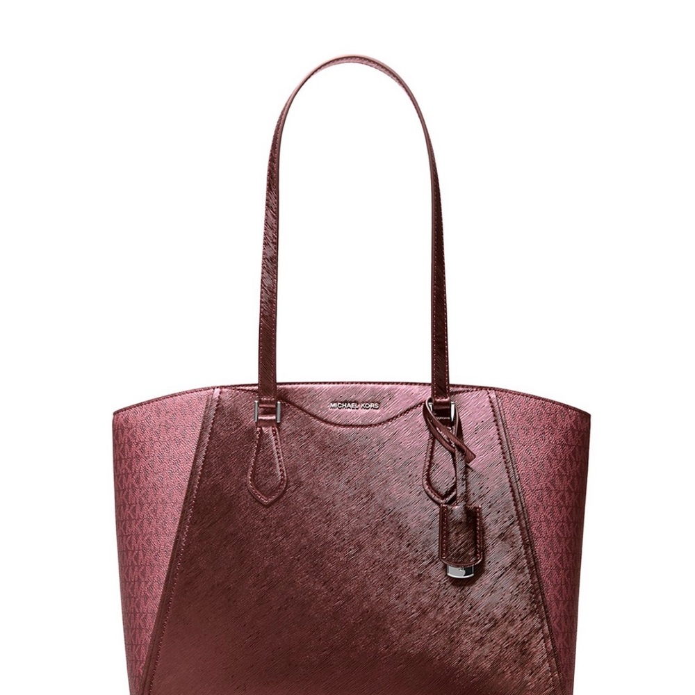 Michael Kors Wine Red Tote Bag